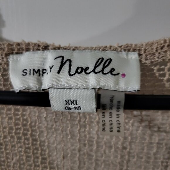 Simply Noelle Boho Sheer Sleeveless Mesh Tunic/Top Sz XXL - Picture 4 of 6